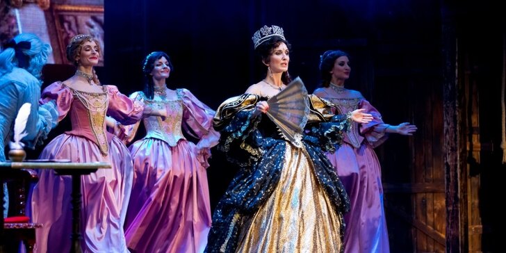 Vstupenka na romatický muzikál Tři mušketýři v Divadle Broadway