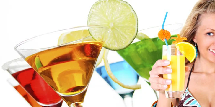 99 Kč za DVA koktejly dle výběru. Cuba Libre speciál, Pimm’s cup apple, Bazinga, Wild Sex a další drinky, které vás osvěží, se slevou 50 %!
