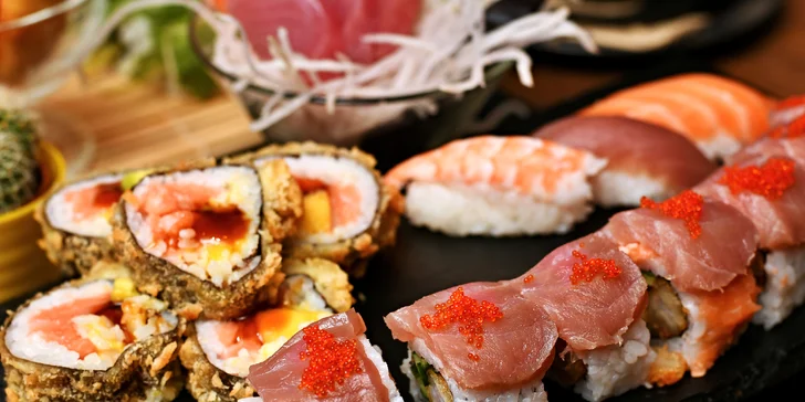 Cokoli z menu asijské restaurace v hodnotě 500 nebo 1000 Kč: sushi a další speciality i nápoje