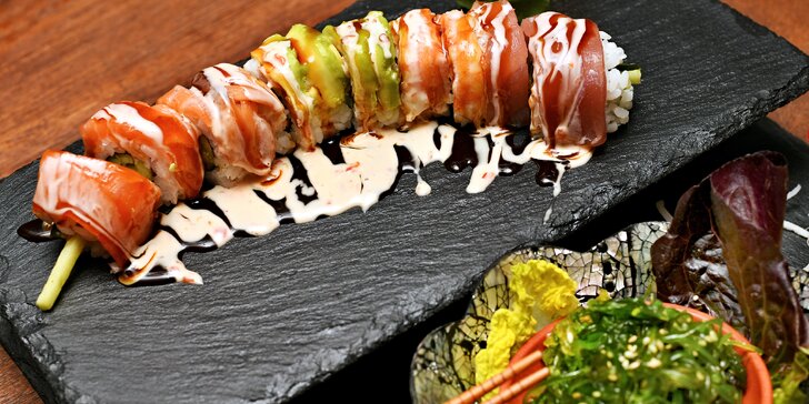 Sushi z asijské restaurace v hodnotě 500 nebo 1000 Kč