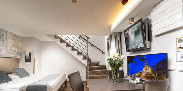 Objevujte krásy Budapešti: 4* butikový hotel v centru, snídaně, volný vstup do sauny, děti zdarma do 12,9 let