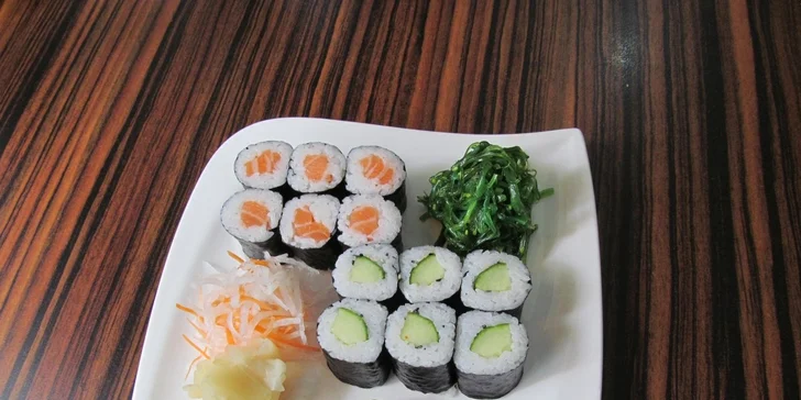  Maxi menu sushi pro dva - 34 vynikajících kousků 
