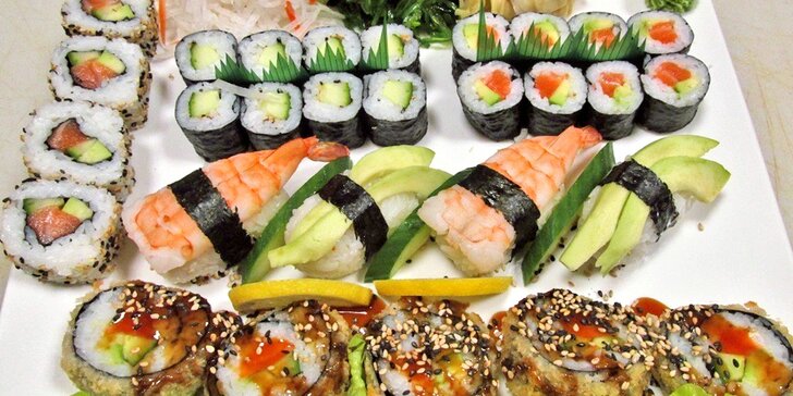 Otevřené vouchery na jakékoliv jídlo i nápoje v Sushi Miomi Zlín: 300 či 500 Kč
