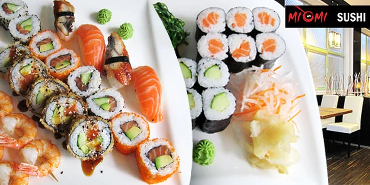  Maxi menu sushi pro dva - 34 vynikajících kousků 