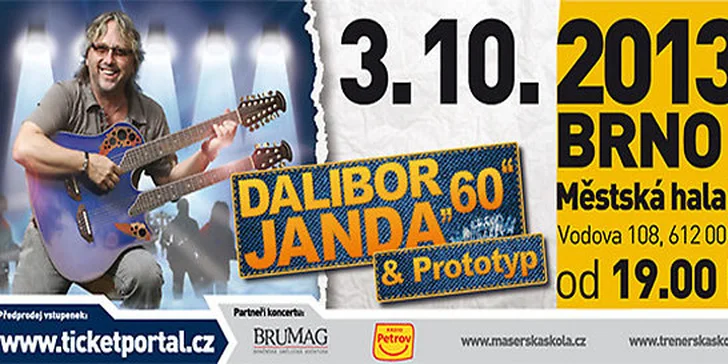DALIBOR JANDA a kapela PROTOTYP – TOUR K 60. NAROZENINÁM
