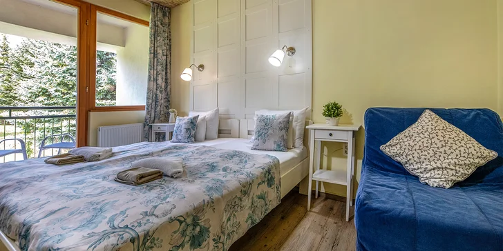 Pokud přijedete s dětmi, dostanete pokoj s přistýlkou.