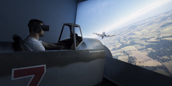 Pilotem za 2. světové války na leteckém bojovém simulátoru