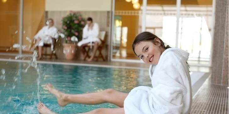 Ve wellness je také sauna a parní kabina.