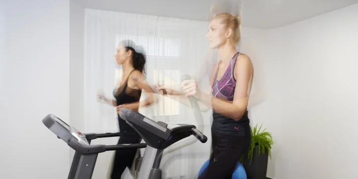 Můžete si tu také protáhnout tělo ve fitness.
