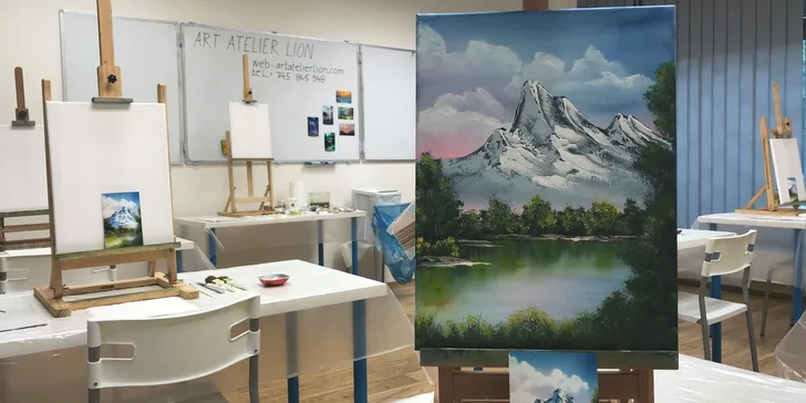 Více než klasická olejomalba: Kurz olejomalby ®Bob Ross