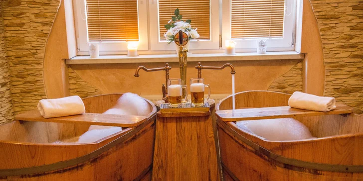 Beskydy plné zážitků: pivní či vinná lázeň, neomezený wellness a k tomu skvělé jídlo