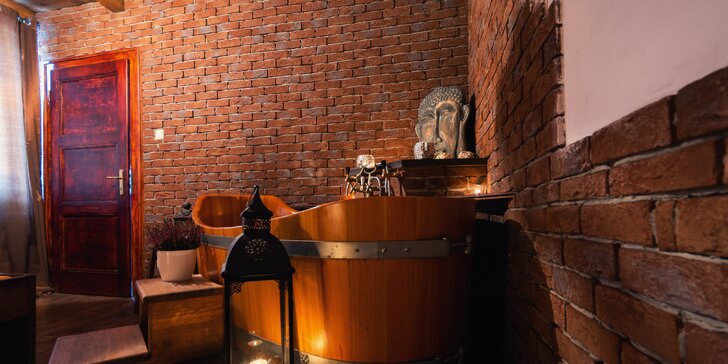 3 hodiny blaha pro dva: aroma sauna, relaxační masáž, koupel i občerstvení