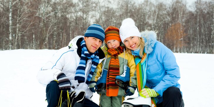 Zimní a jarní pohoda u Lipna pro pár i rodinu: polopenze, zábava a sport