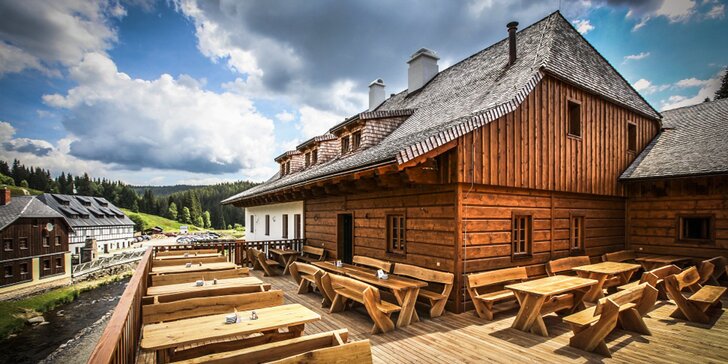 Pobyt na Modravě: penzion v pivovaru, snídaně, relax v sauně i degustace piva