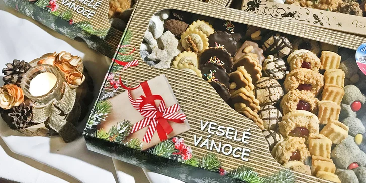 250 g či 1 kg vánočního cukroví ze Šiklova mlýna: krémové, marmeládové i neplněné