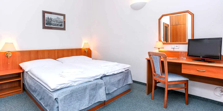 Ve dvou za krásami hlavního města: 3* hotel v klidné části Prahy, snídaně
