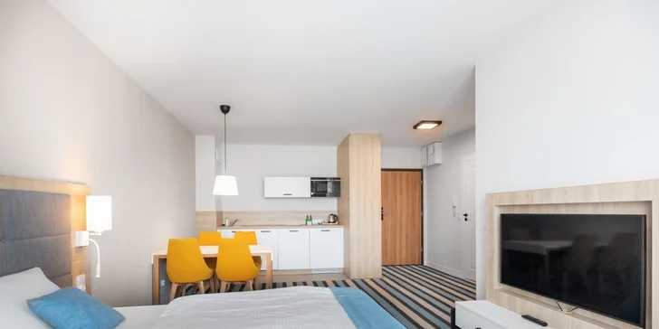 Moderní resort na polském břehu Baltského moře: polopenze, vodní park i neomezený wellness
