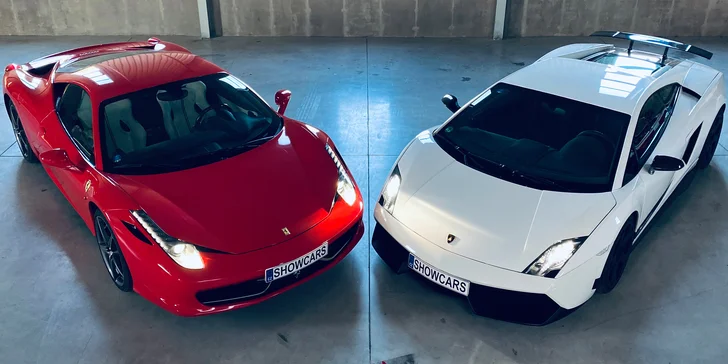 Večerní jízda v Lamborghini, Ferrari, Mustangu, Nissanu GTR, Porsche nebo Subaru