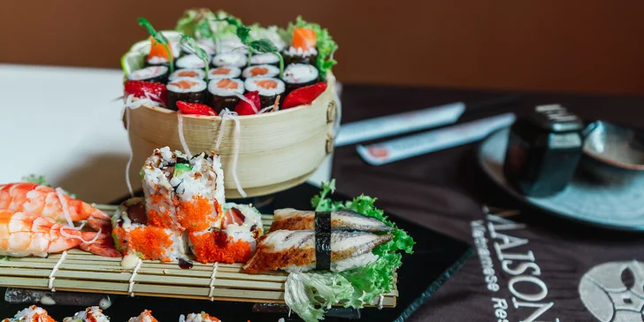 Otevřený voucher v hodnotě 500 či 1000 Kč na sushi a další asijské speciality