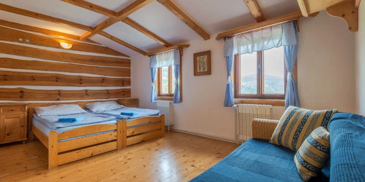 Útulný horský penzion přímo na sjezdovce. Užijte si Krkonoše ve dvou nebo s celou rodinou