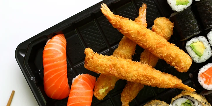Pochutnejte si na lahodném sushi: 18–40 ks s okurkou, avokádem i lososem