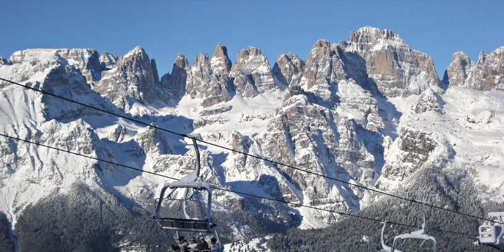Lyžovačka v italských Dolomitech: doprava, ubytování s polopenzí a skipas
