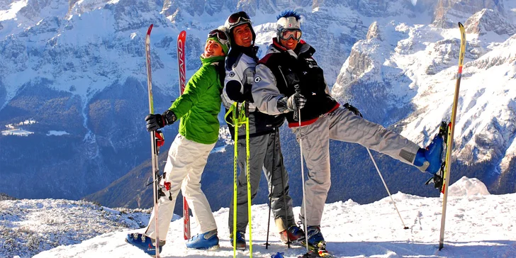 Lyžovačka v italských Dolomitech: doprava, ubytování s polopenzí a skipas