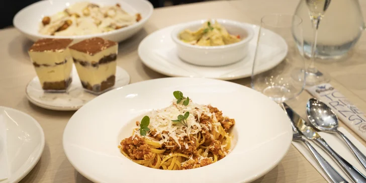 La vita italiana: italské 3chodové menu pro dvě osoby, prosecco i láhev vína