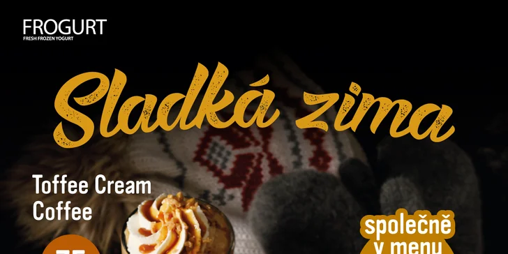 Sami nebo ve dvou za mlsáním: medovník s frozen yogurtem a karamelovou kávou