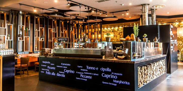 Otevřený voucher do italské restaurace na vše včetně nápojů