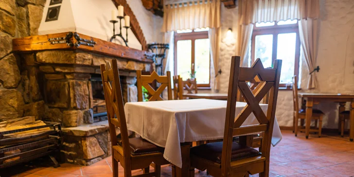 Degustační menu s pštrosím masem i 2hodinový vstup do wellness pro 2 osoby