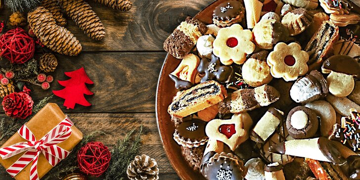 250 g či 1 kg vánočního cukroví ze Šiklova mlýna: krémové, marmeládové i neplněné