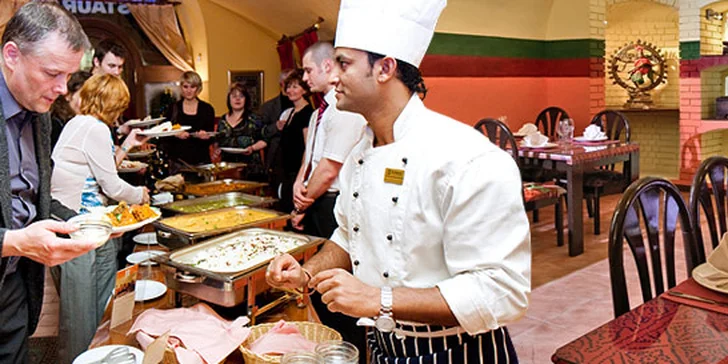 270 Kč za neomezenou konzumaci formou bufetu PRO DVA v indické restauraci! Orientální speciality a masové i vegetariánské pokrmy v centru Prahy.