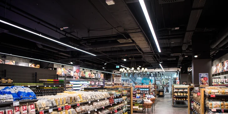 Poukazy na celý sortiment supermarketů a bister DELMART v hodnotě 200, 500 a 1000 Kč