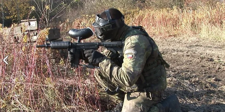 Zažijte adrenalin: 4 hodiny paintballu na tankodromu v Kroměříži