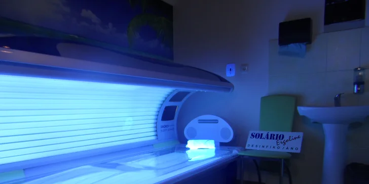 Permanentka do solária na 70 nebo 100 min.