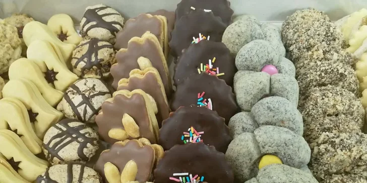 250 g či 1 kg vánočního cukroví ze Šiklova mlýna: krémové, marmeládové i neplněné