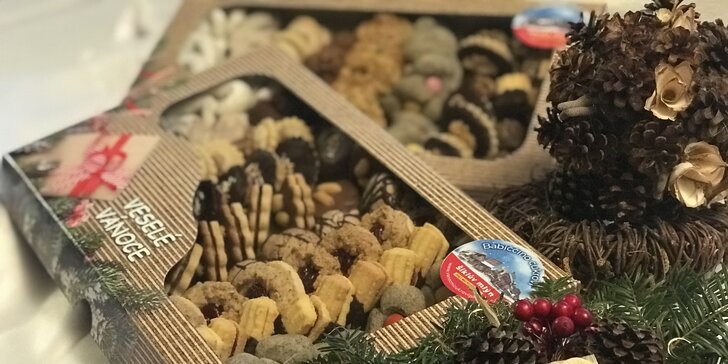 250 g či 1 kg vánočního cukroví ze Šiklova mlýna: krémové, marmeládové i neplněné