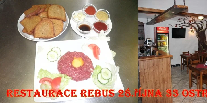 Hovězí 300 g tatarský biftek z pravé svíčkové