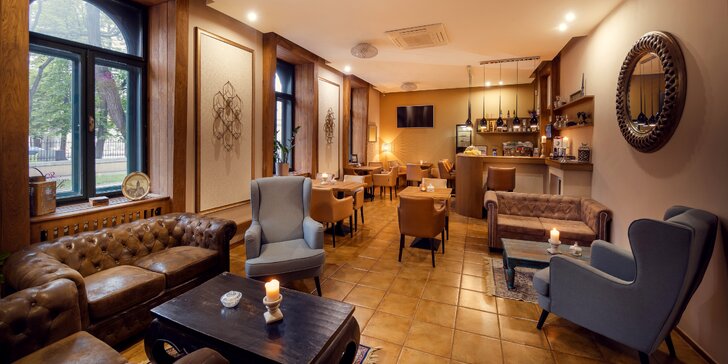 Luxusní apartmány v centru Košic: snídaní na pokoj a relax ve vířivce i sauně