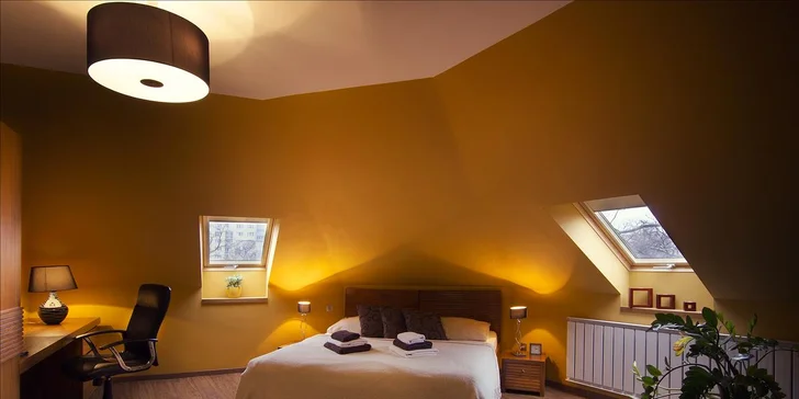 Luxusní apartmány v centru Košic: snídaní na pokoj a relax ve vířivce i sauně