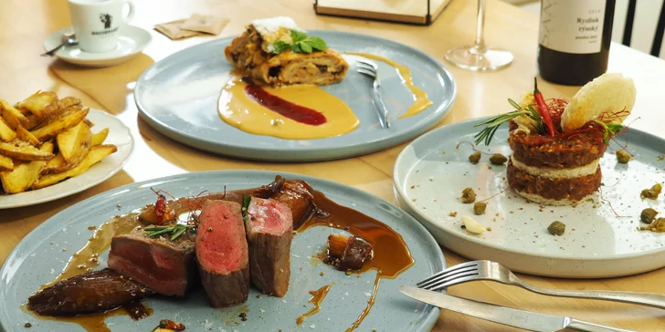 3chodové menu: vyzrálé hovězí plemene Black Angus z českého chovu