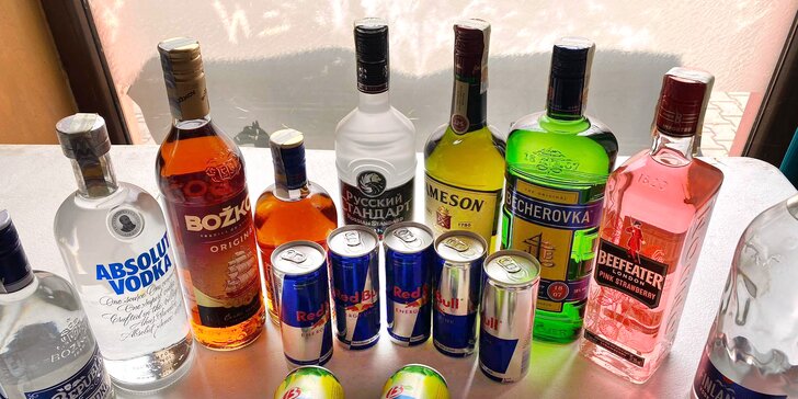 Otevřené vouchery na rozvoz alkoholu: rum, gin, pivo i vodka nebo sekt do 60 min. u vašich dveří
