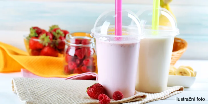 Osvěžení z Yobaru pro 1 nebo 2 osoby: ovocný koktejl s frozen yogurtem