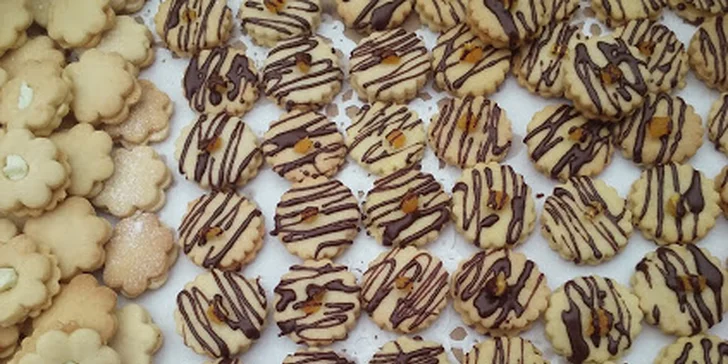 1–3 kg lahodného vánočního cukroví: 8 druhů, poctivé suroviny, možnost osobního vyzvednutí