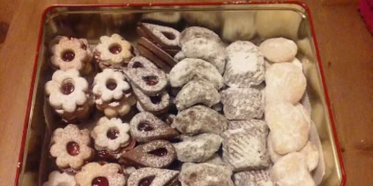 1–3 kg lahodného vánočního cukroví: 8 druhů, poctivé suroviny, možnost osobního vyzvednutí