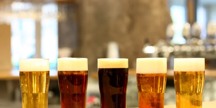 4chodové menu pro dva i s degustací piveček: škvarkovka, vývar, prso nebo krkovička, dezert a 5 točených