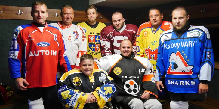 Pomozte jim zazářit: příspěvek na nábor, výbavu a trénink para hokejistů