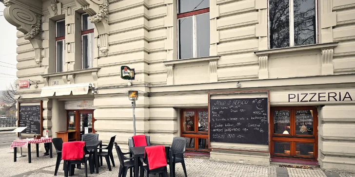 1 či 2 hlavní chody dle výběru z italské rodinné restaurace: salát, těstoviny, pizza i noky a risotta