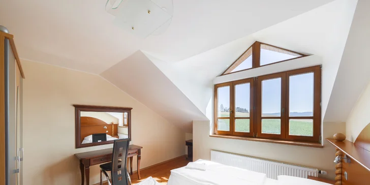 Pohodový pobyt u Blaníku: komfortní pokoj, jídlo i relax ve wellness
